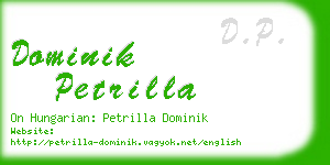 dominik petrilla business card